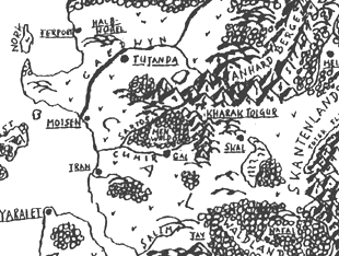 Karte vom Königreich Cal